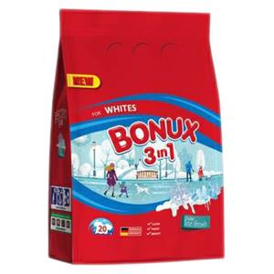 Bonux prací prášek Ice fresh whites3v1 1,5 kg                                   