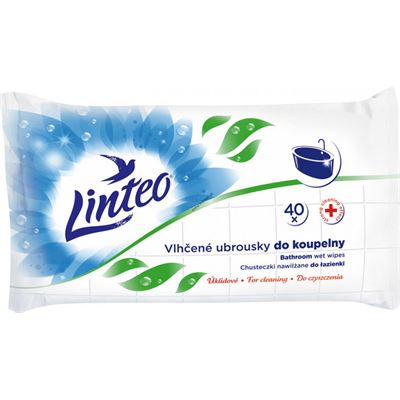 Linteo vlhčené utierky do kúpeľne 40 ks                                         