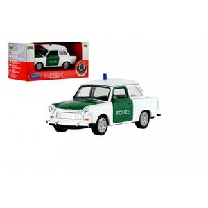 Auto Welly Trabant 601 Policie kov/plast 11cm 1:34-39 na volný chod v krabičke 1