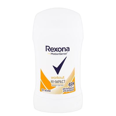 Rexona Dámsky tuhý antiperspirant Workout HI-impact, 40 ml                      