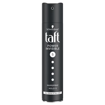 Taft Power Invisible lak na vlasy 5 mega silná fixácia 250 ml                   