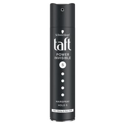 Taft Power Invisible lak na vlasy 5 mega silná fixácia 250 ml                   