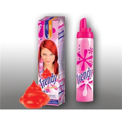 Venita Trendy farebné penové tužidlo na vlasy č.34 jasne červený 75ml           