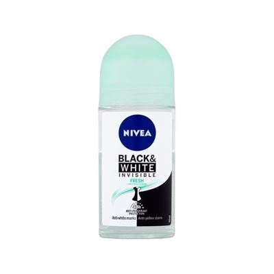 Nivea Invisible For Black & White Fresh roll-on 50 ml                           