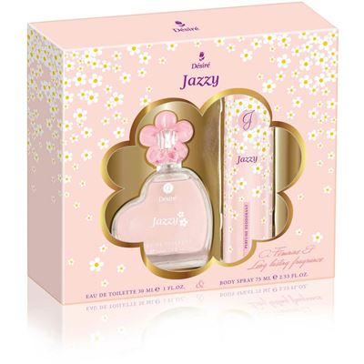 GIFT SET BODY SPRAY 75ML + EDT 30ML DESIRE JAZZY                                