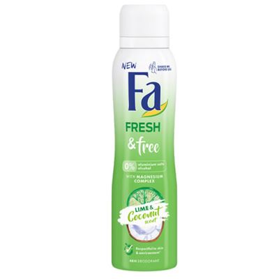 Fa deo Fresh&free kokosnutt & limette 150 ml deodorant                          