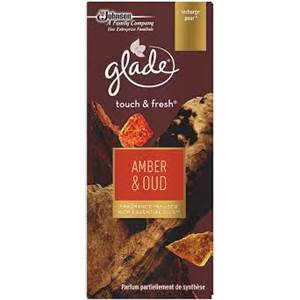 Glade one touch & fresh amber& oud 10ml                                         