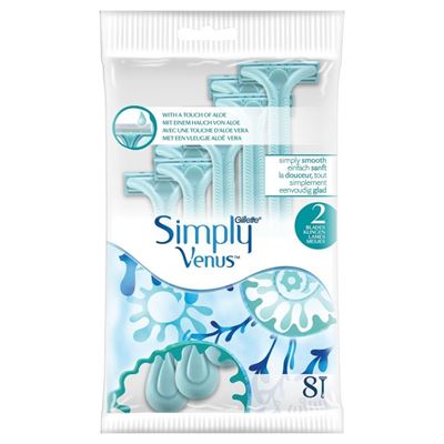 Gillette Simply Venus 2 jednorazový holiaci strojček pre ženy 8ks               