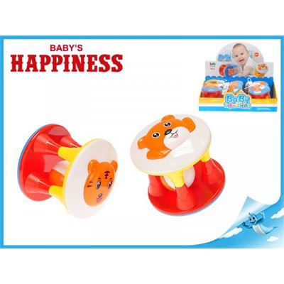 Baby´s Happiness Chrastítko válec 11cm - Hrkálky a hryzátka                     