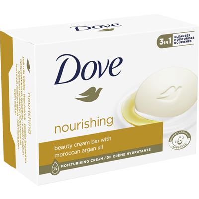 Dove tuhé mýdlo Nourishing s arganovým olejem, 90 g                             