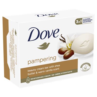 Dove mydlo  Bambucké maslo a vanilka Krémová tableta 90 g                       