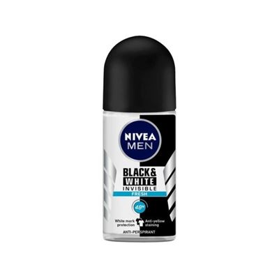 NIVEA MEN Black & White Invisible Fresh Deodorant Roller 50 ML                  