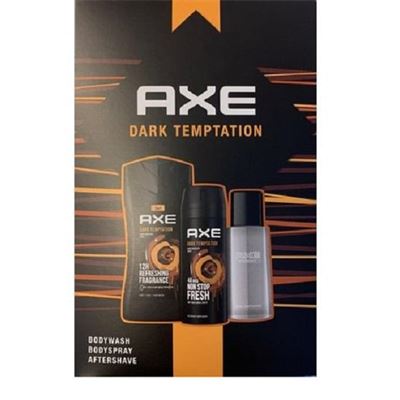 Axe dark temptation darčeková kazeta - bodyspray, bodywash, eau de toilette     