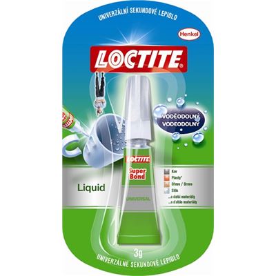 Loctite super bond, univerzálne sekundové lepidlo 3g                            