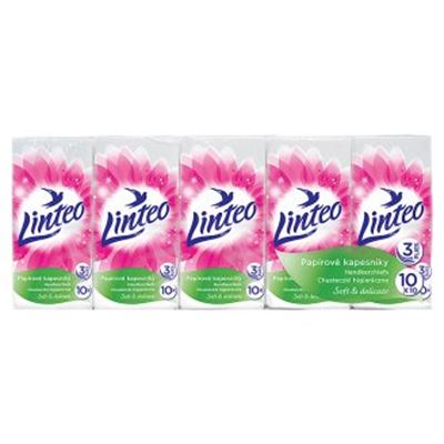 Linteo hygienické vreckovky 3 vrstvové 10ks                                     