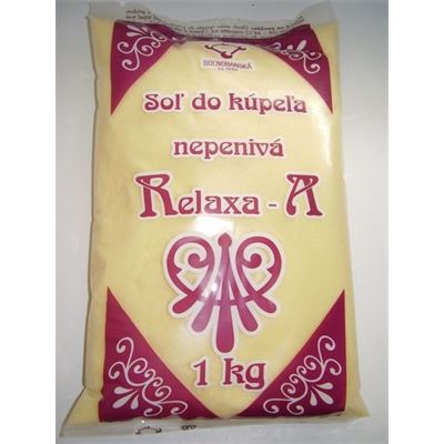 Relaxa soľ do kúpela nepenivá harmanček 1 kg                                    