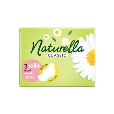 Naturella Classic Maxi S Harmančekom, Vložky s krídelkami 8ks                   