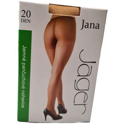 Jemné pančuchové nohavice Jana 20DEN hnede / čierne                             