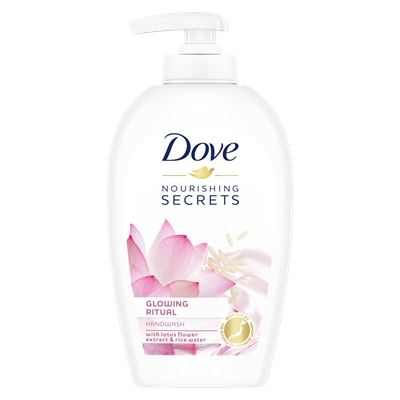 Dove tekuté mydlo s dávkovačom lotus flower extract & rice water 250 ml         