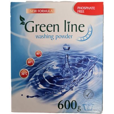 GREEN LINE prací prášok 600g/7PD. - STRONG                                      