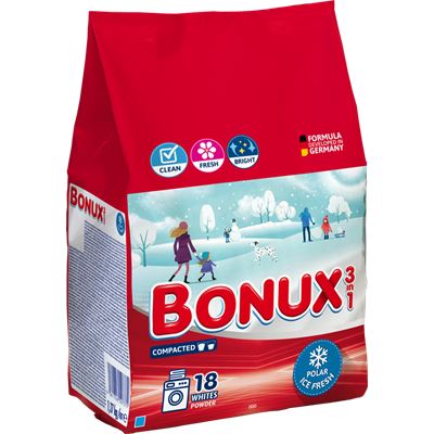 Bonux prací prášek Ice fresh whites3v1 1,5 kg                                   