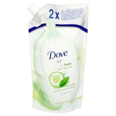 Dove Cucumber & Green Tea jemné tekuté mydlo náplň 500 ml                       