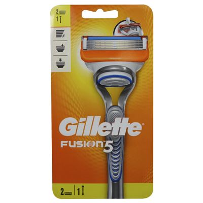 Gillette fusion 5 strojček + 2 žiletky                                          