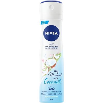 NIVEA Deodorant 0% Aluminum My Moment with Coconut 150ml                        