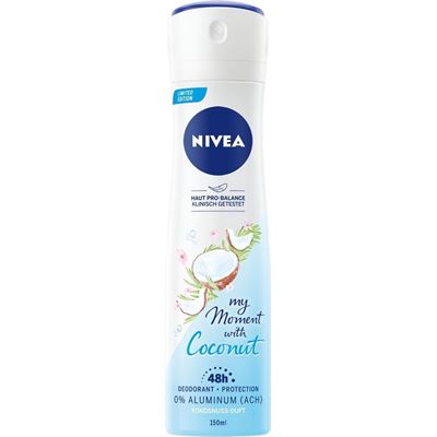 NIVEA Deodorant 0% Aluminum My Moment with Coconut 150ml                        