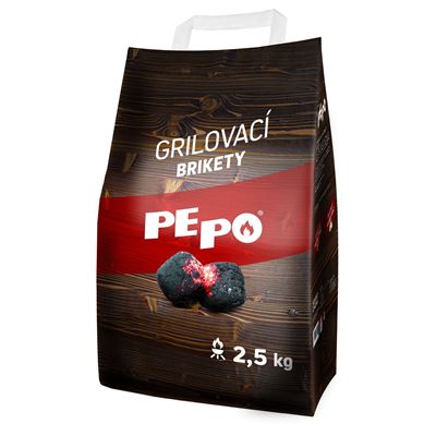 Drevené brikety na grilovanie Pepo 2,5kg                                        