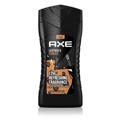 Axe 3v1 sprchový gél (telo,tvár,vlasy) leather & cookies 250 ml                 