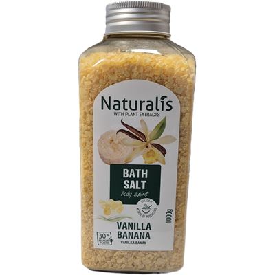 Naturalis kúpeľová soľ - Vanilka a Banán 1000 g                                 