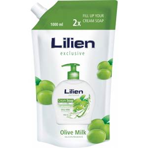 Lilien exclusive mydlo v náhradnej náplni 1L oliva                              