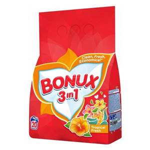 Prací prostriedok Bonux Tropical Fresh 3v1 1500g/20 praní                       