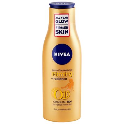 Nivea Q10 telové mlieko s prirodzeným opaľovacím efektom 20                     