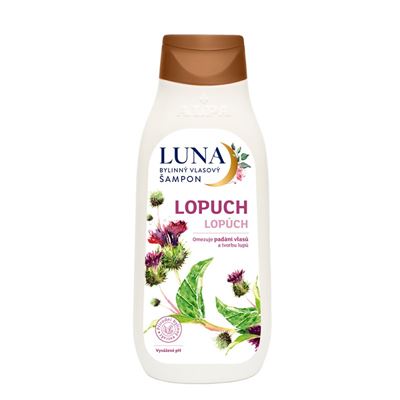 LUNA Bylinný vlasový šampón - Lopúch 430ml                                      