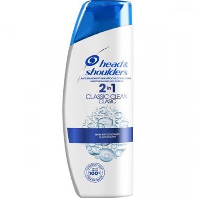 head&shoulders 200ml 2v1 šampón na vlasy classic clean                          