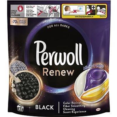 Perwoll pracie kapsuly Renew & Care Caps Black 32 praní                         