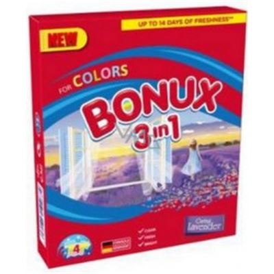 Bonux Color Lavender 3v1 prací prášok na farebnú bielizeň 4 PD/300 g            