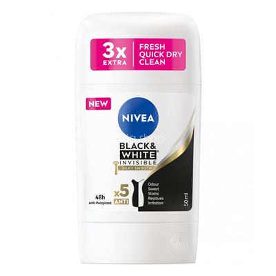 NIVEA stick 50 B&W Silky w                                                      