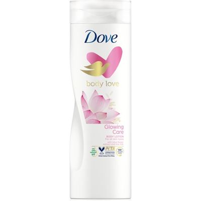 Dove telové mlieko pre všetky typy pleti 250ml, lotosový kvet a ryžové mlieko   