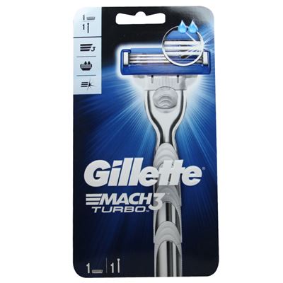 Gillette mach 3 turbo strojček + 1 náhradná hlavica                             