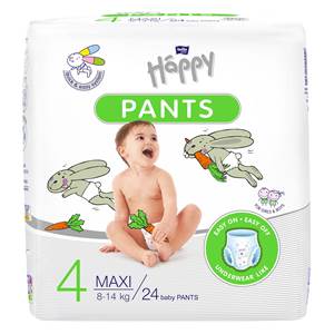 BELLA HAPPY Pants Maxi (8-14kg) 24 ks – jednorazové plienky                     