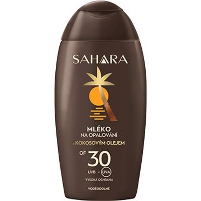 Sahara mlieko na opalovanie s kokosovým olejom OF30, vodeodolné 200ml           