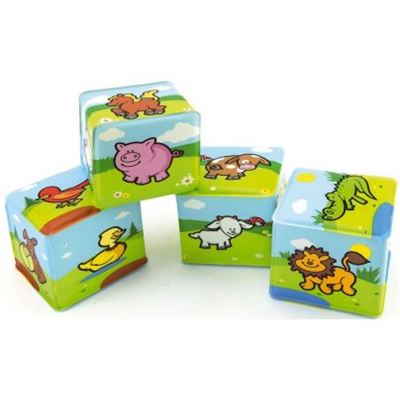 KOCKY MOJE PRVÉ ZVIERATKÁ 7 X 7 CM 4 ks                                         