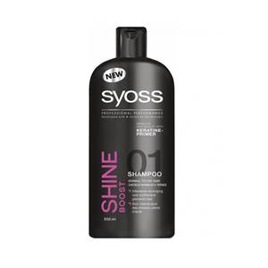 Syoss Shine Boost šampón pre krehké vlasy bez lesku 500 ml                      