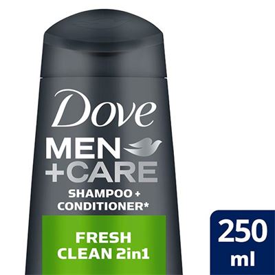 Dove Men+Care Fresh & Clean 2v1 šampón pre mužov 250 ml                         
