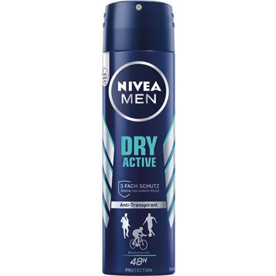 Nivea men anti-transpirant 48H ochrana 150ml dry active                         