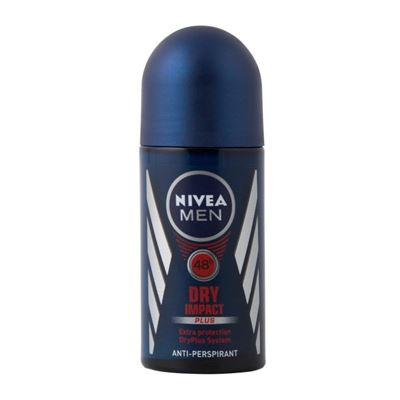 Nivea For Men Dry Impact Plus Roll On 50ml 48h                                  
