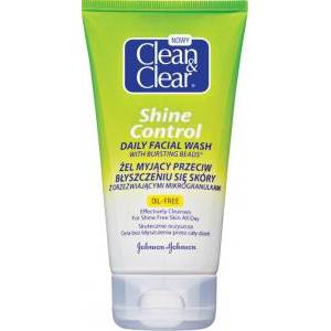 Johnsons Clean & Clear Shine control gél na umývanie tváre pre mastnú pokožku   